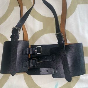 SHEIN Black Harness Belt